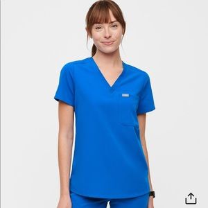 Figs scrubs set: royal blue, size SMALL